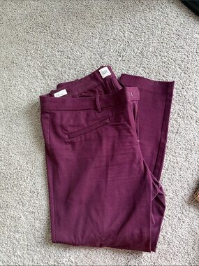 GAP Plum Tailored Dress Pants